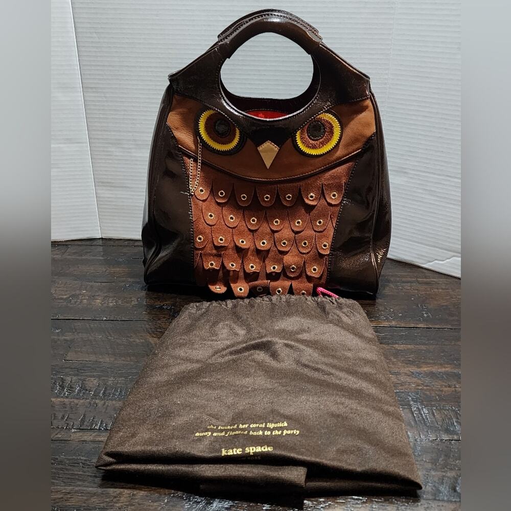 KATE SPADE NEW YORK MAXIMILLIAN MAXWELL OWL TOTE purse bag handbag - Picture 4 of 16